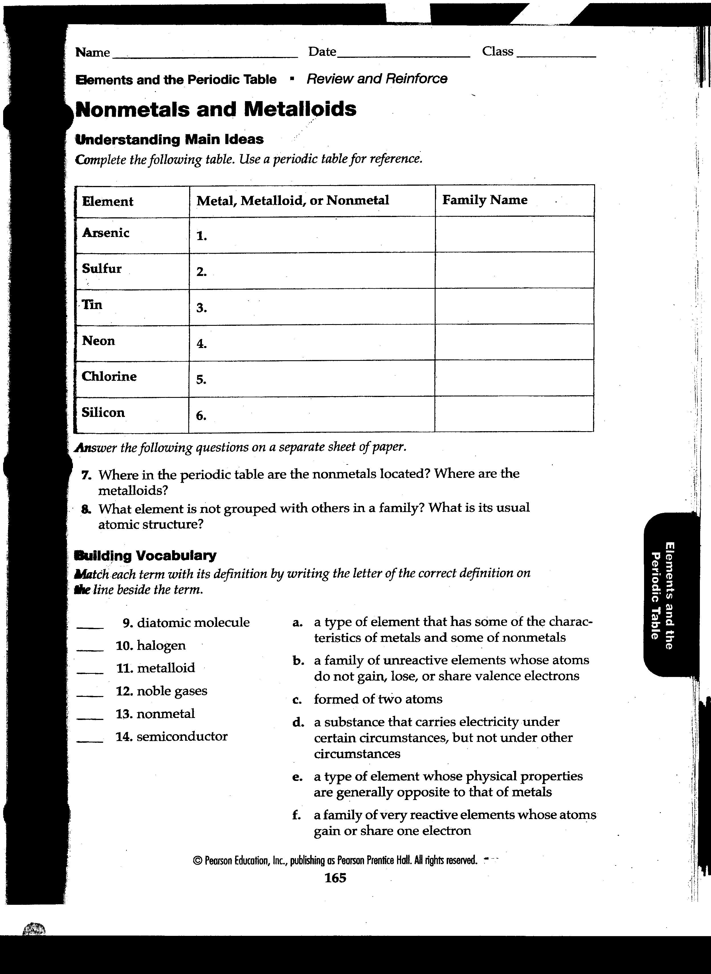 nonmetals